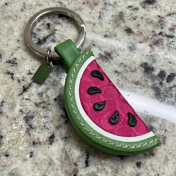 Coach Watermelon Key Fob EUC - Picture 1 of 5